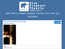 Tablet Screenshot of blueelephanttheatre.co.uk